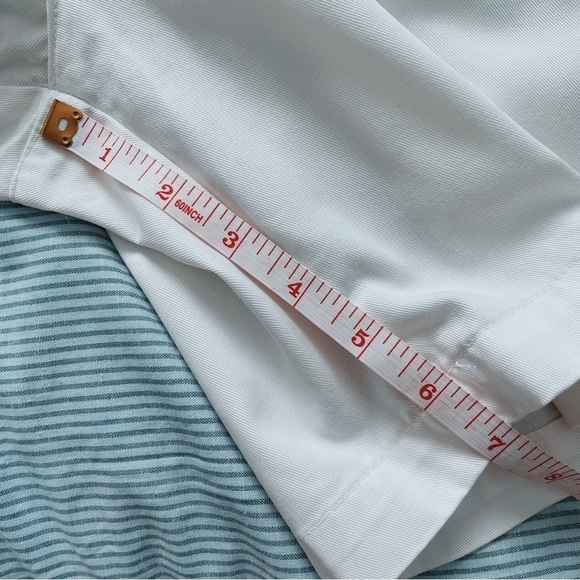 Vintage White High Waisted Pleated Northern Reflections Shorts, Size 11-12 - Picture 9 of 11